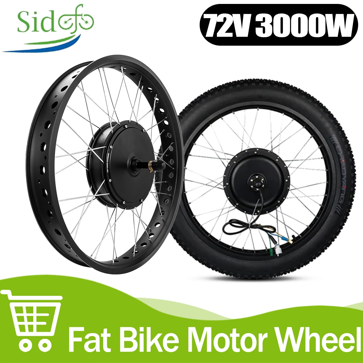 Moteur de moyeu sans engrenage - 72V 5000W Hub Motor Kit avis et prix