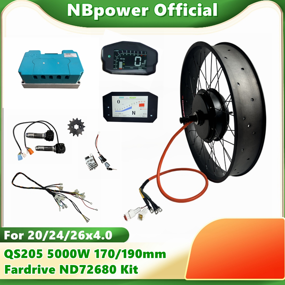 NBpower QS205 72V 5000W 170/19 - 72V 5000W Hub Motor Kit avis et prix